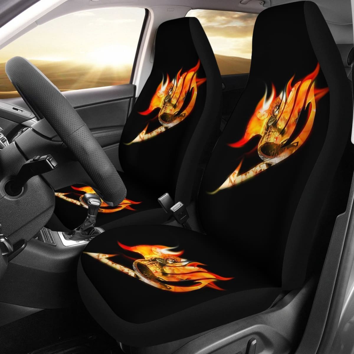 Fairy Tail Fire Logo Seat Covers Amazing Best Gift Ideas 2020 Universal Fit 090505
