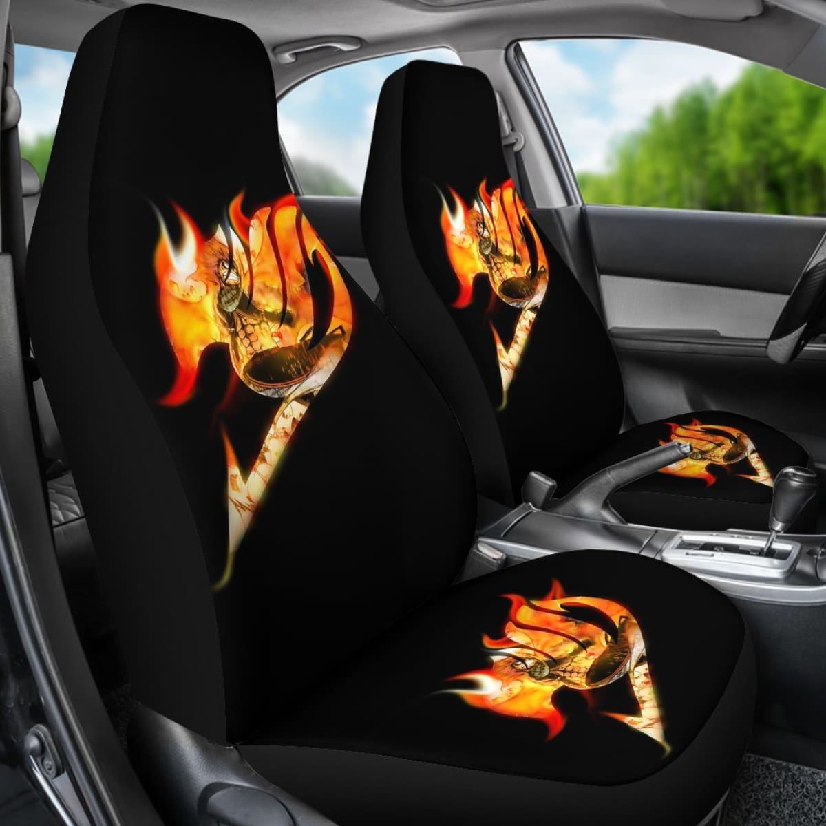 Fairy Tail Fire Logo Seat Covers Amazing Best Gift Ideas 2020 Universal Fit 090505