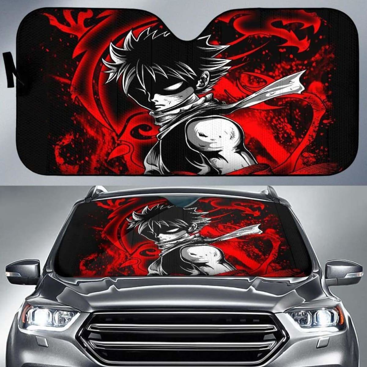 Fairy Tail Natsu Auto Sun Shades 918b Universal Fit