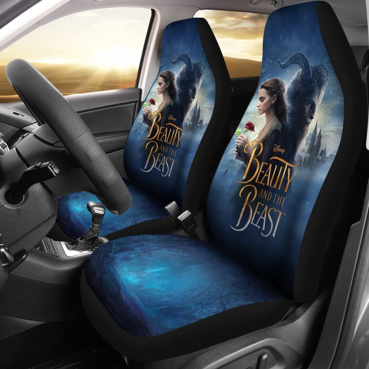 Fan Beauty And The Beast Car Seat Covers Nh06 Universal Fit 225721