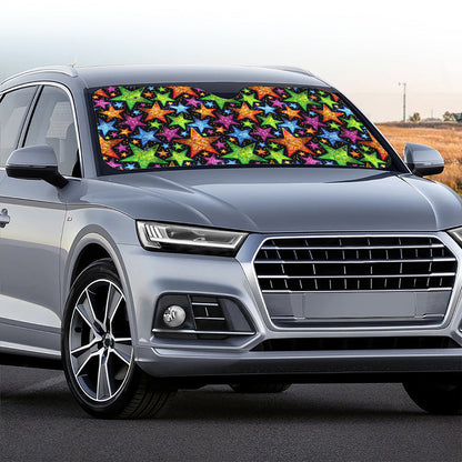 Fantastic Star Pattern Print Car Windshield Sun Shade