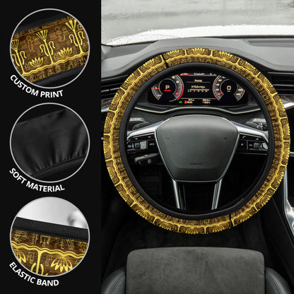Fashion Egypt Seamless Premium Car Steering Wheel Cover