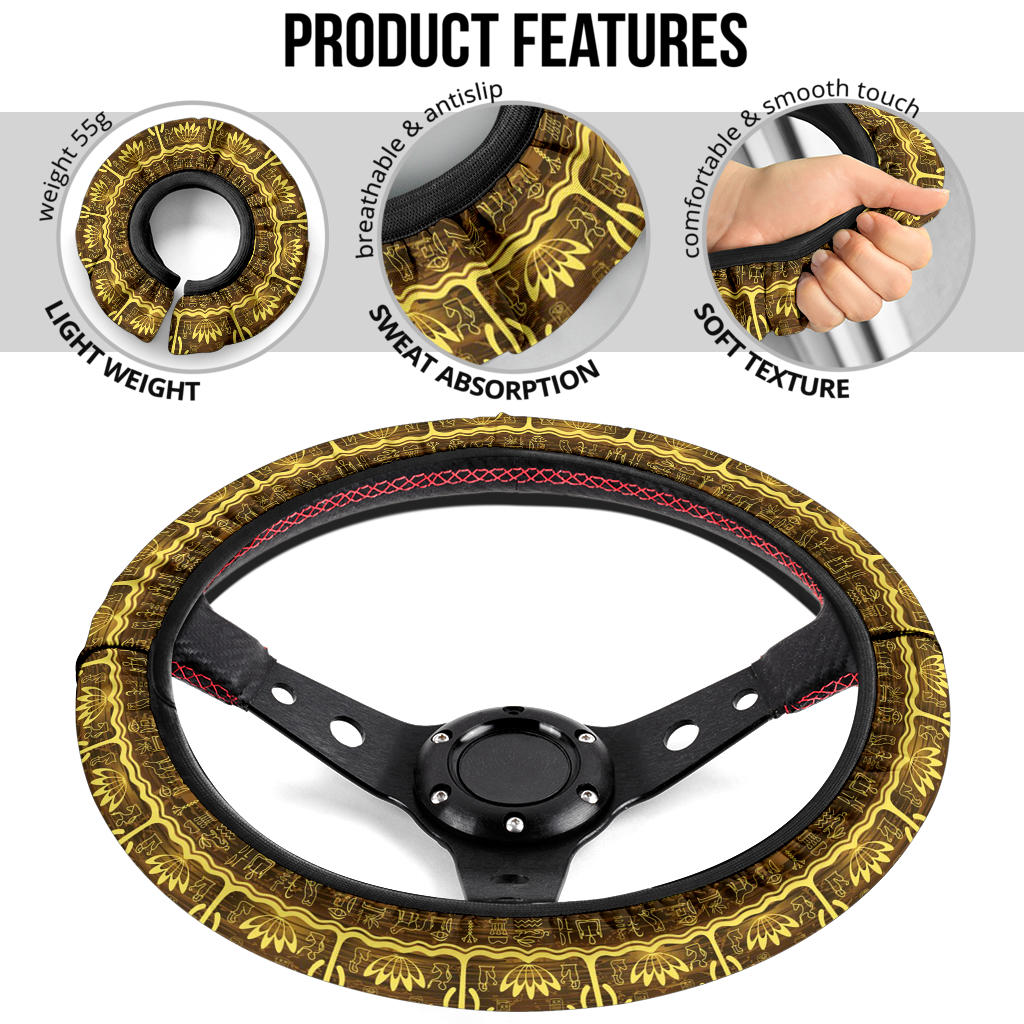 Fashion Egypt Seamless Premium Car Steering Wheel Cover