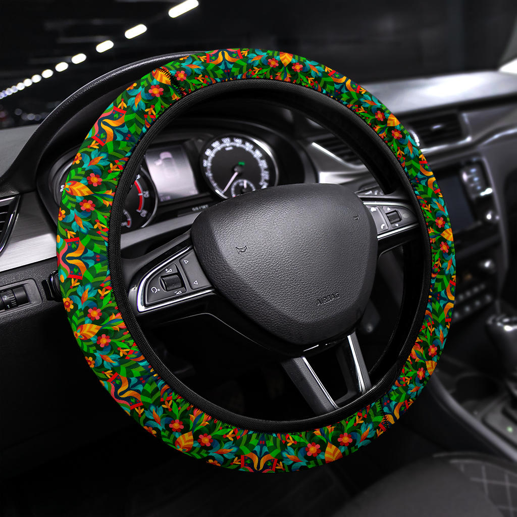 Fashion Flower Premium Car Steering Wheel Cover