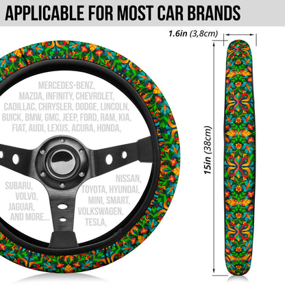 Fashion Flower Premium Car Steering Wheel Cover