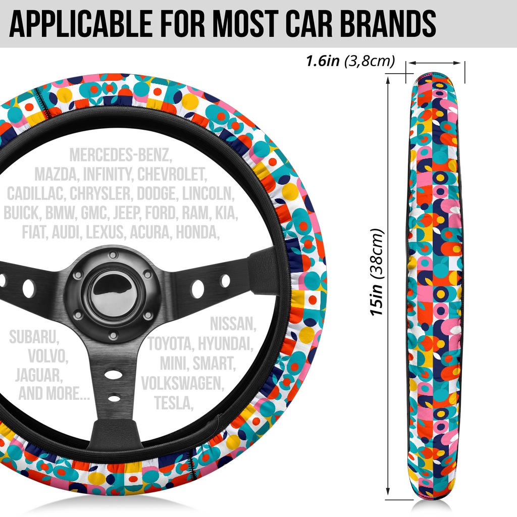 Fashion Funny Color Premium Car Steering Wheel Cover