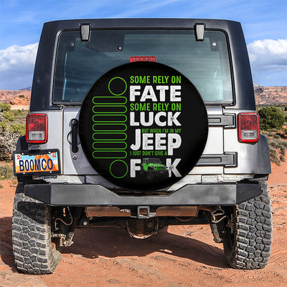 Fate Luck Jeep Green Car Spare Tire Cover