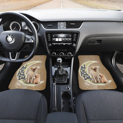 Father And Son Labrador Car Floor Mats Custom I Love You To The Moon And Back Car Accessories