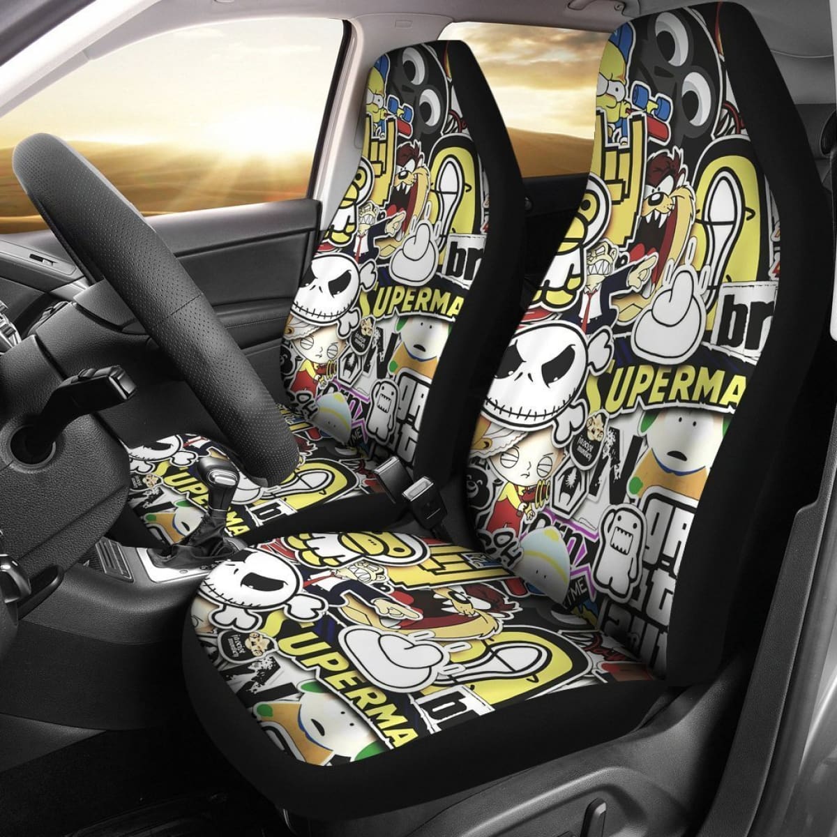 Favorite Character Cartoon Car Seat Covers Universal Fit 225721
