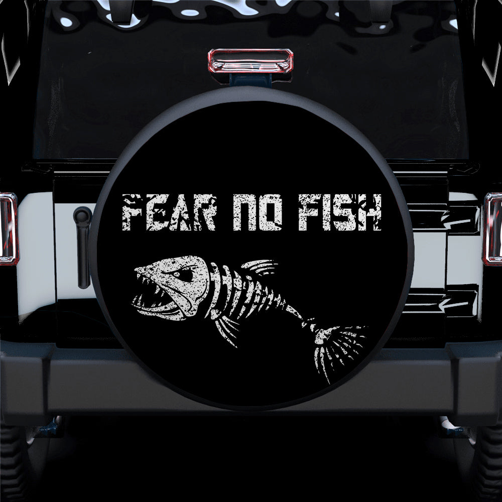 Fear No Fish Car Spare Tire Cover