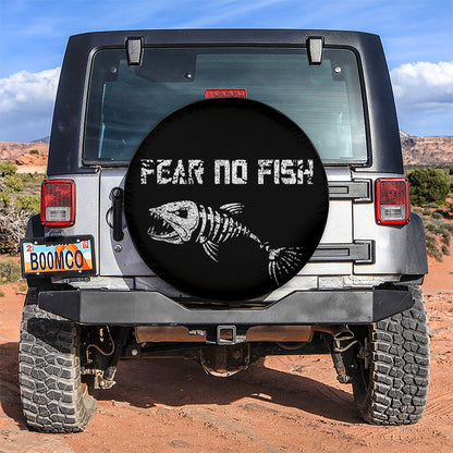Fear No Fish Car Spare Tire Cover