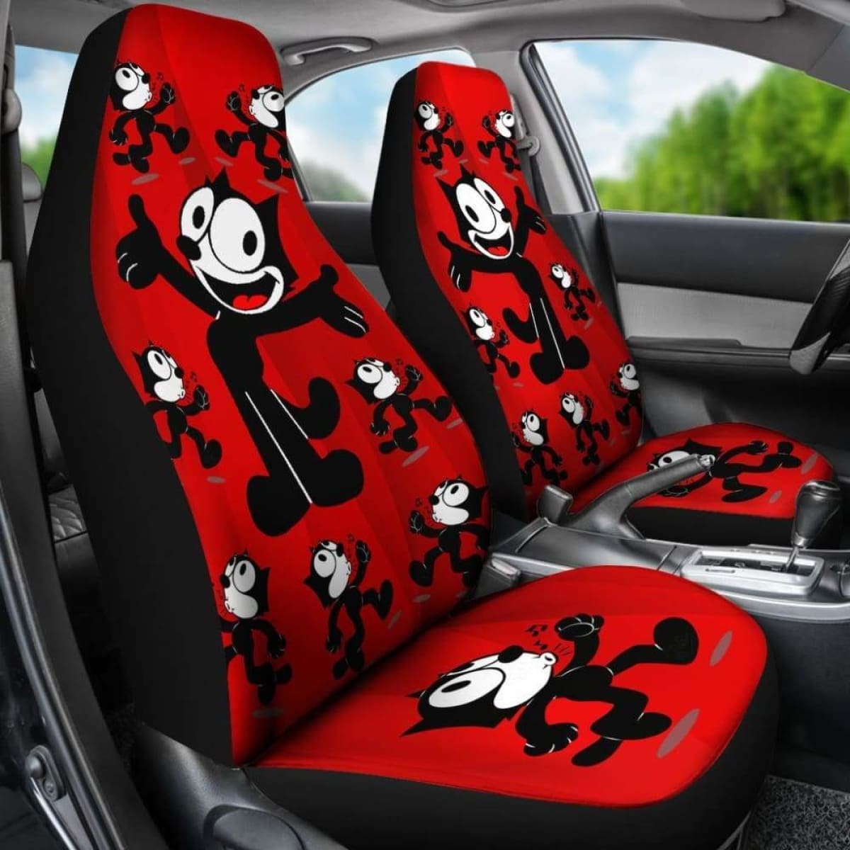 Felix The Cat Red Car Seat Covers Universal Fit 053012