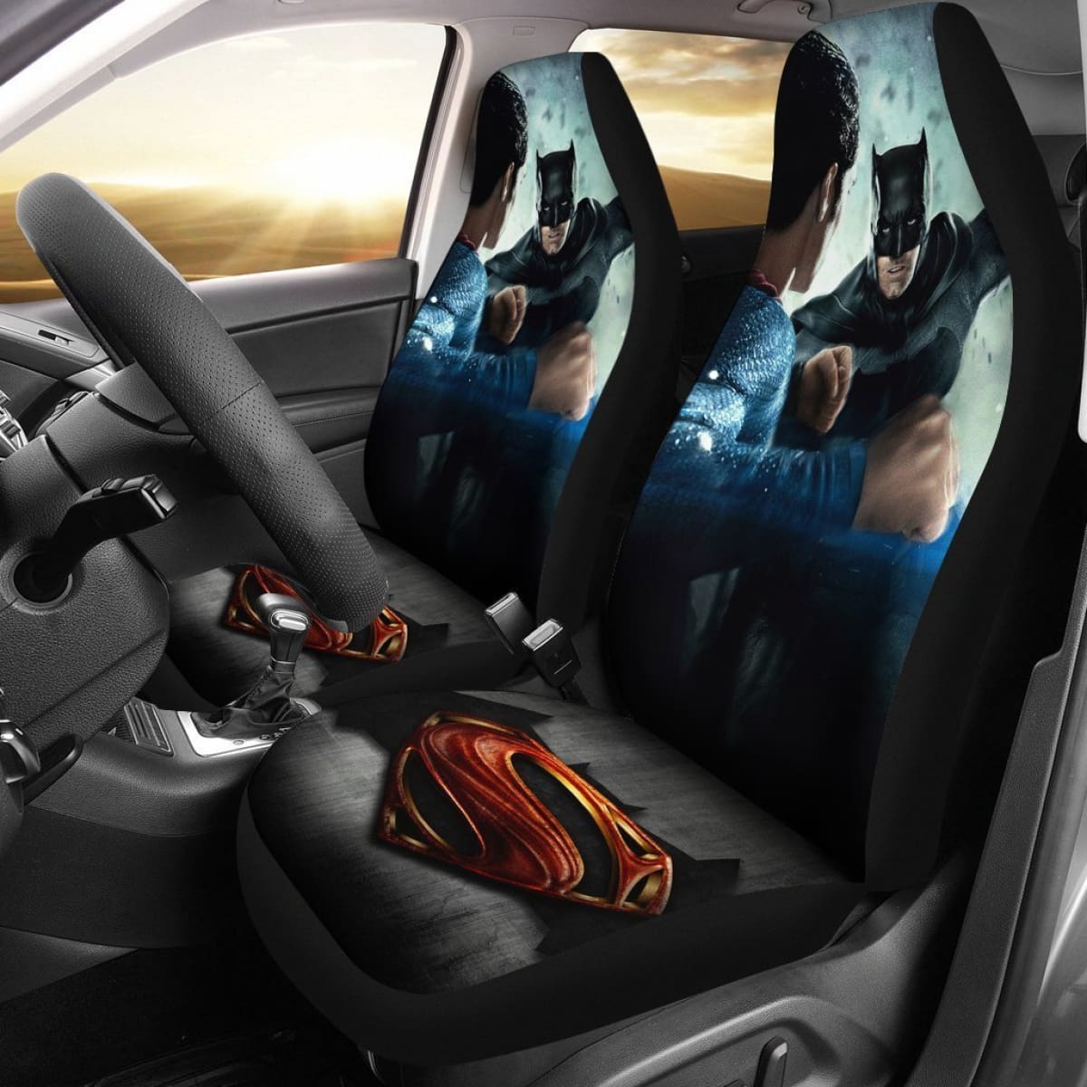 Fight Batman V Superman Car Seat Covers Lt04 Universal Fit 225721
