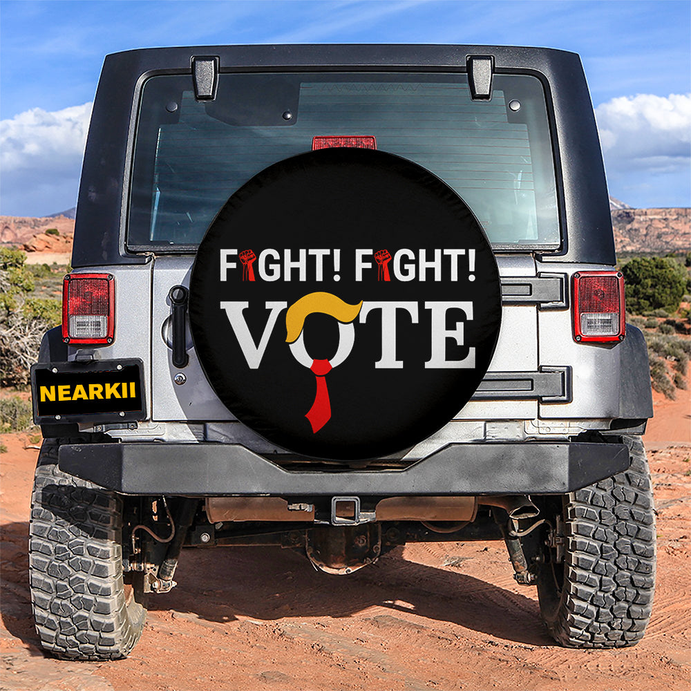 Fight Fight Vote Car Spare Tire Cover