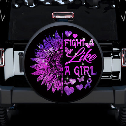Fight Like A Girl Jeep Car Spare Tire Cover