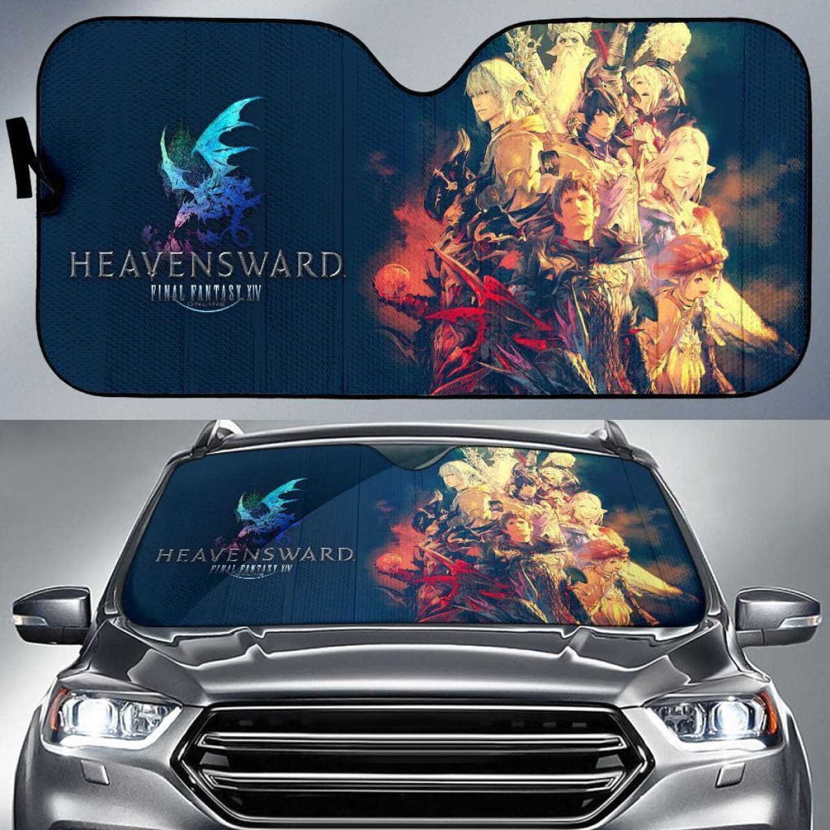 Final Fantasy Xiv Characters Auto Sun Shade Nh06 Universal Fit 111204