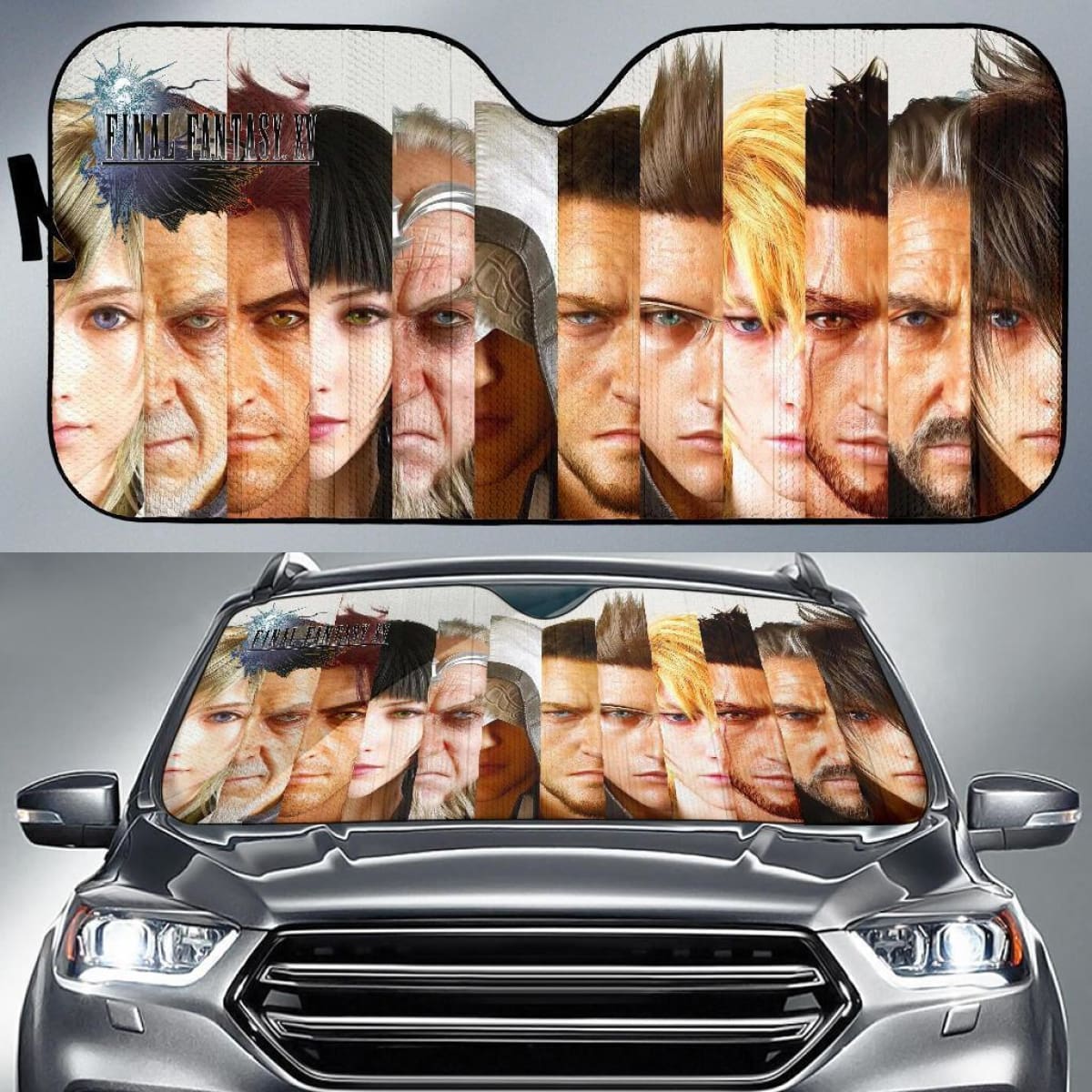 Final Fantasy Xv Characters Auto Sun Shade Nh06 Universal Fit 111204