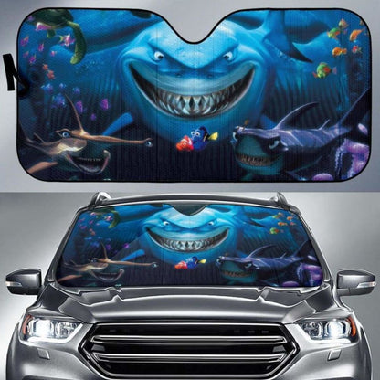 Finding Nemo And Shark Auto Sun Shades 918b Universal Fit