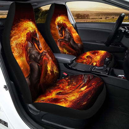 Fire Horse Car Seat Covers Custom Animal Car Accessories