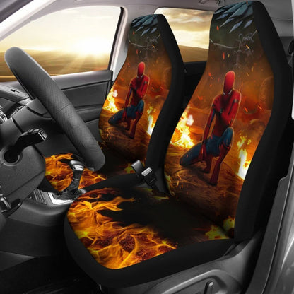 Fire Spiderman Hero Marvel Homecoming Car Seat Covers Lt03 Universal Fit 225721