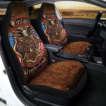 Firefighter Brotherhood Car Seat Covers Custom Car Interior Accessories