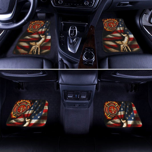 Firefighter Car Floor Mats Custom American Flag Car Accessories