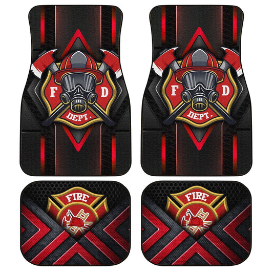 Firefighter Car Floor Mats Custom Job Car Accessories For Firemans