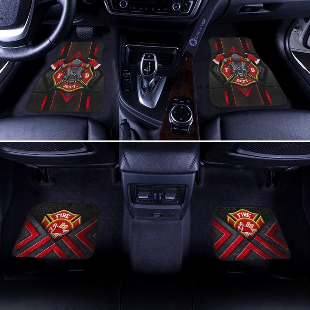 Firefighter Car Floor Mats Custom Job Car Accessories For Firemans