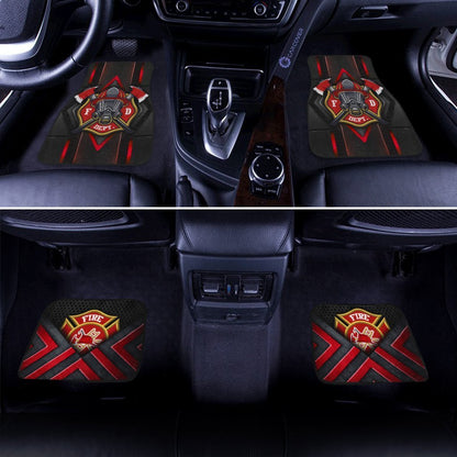 Firefighter Car Floor Mats Custom Job Car Accessories For Firemans