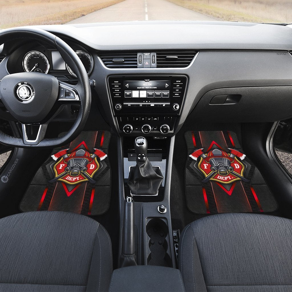 Firefighter Car Floor Mats Custom Job Car Accessories For Firemans
