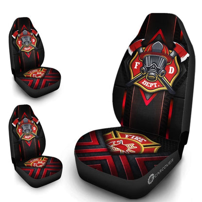 Firefighter Car Seat Covers Custom Car Accessories Firefighter Gifts