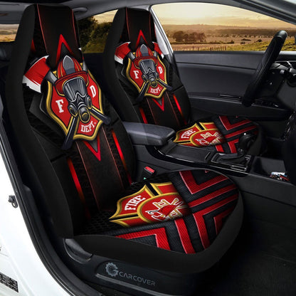 Firefighter Car Seat Covers Custom Car Accessories Firefighter Gifts