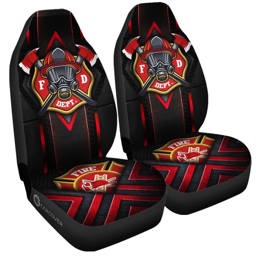 Firefighter Car Seat Covers Custom Car Accessories Firefighter Gifts