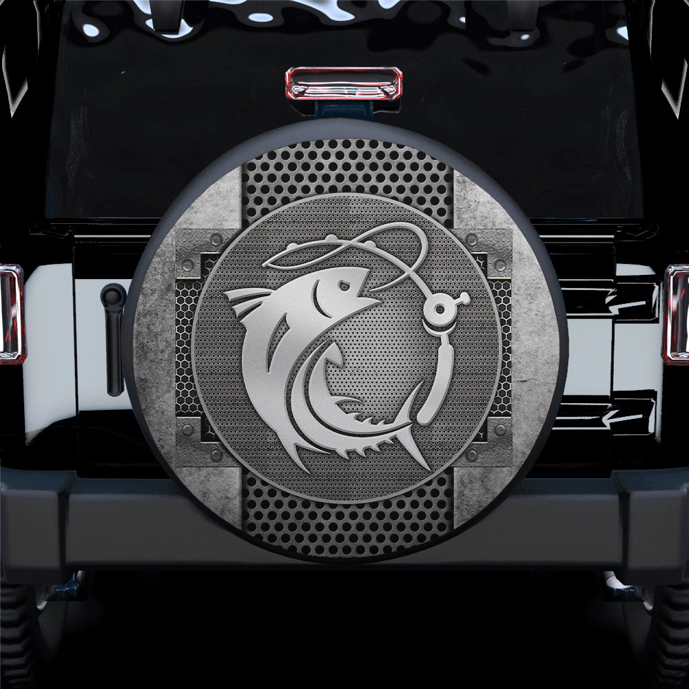 Fishing Fisherman Jeep Car Spare Tire Cover