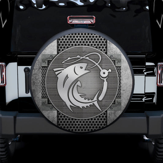Fishing Fisherman Jeep Car Spare Tire Cover