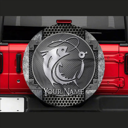 Fishing Fisherman Jeep Car Spare Tire Cover