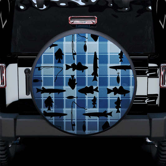 Fishing Trouts, Fishing Camo Car Spare Tire Cover