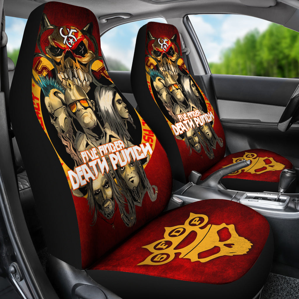 Five Finger Death Punch Rock Band Car Seat Cover Five Finger Death Punch Car Accessories Fan Gift Ci120911