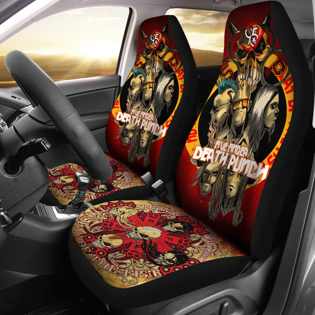 Five Finger Death Punch Rock Band Car Seat Cover Five Finger Death Punch Car Accessories Fan Gift Ci120806