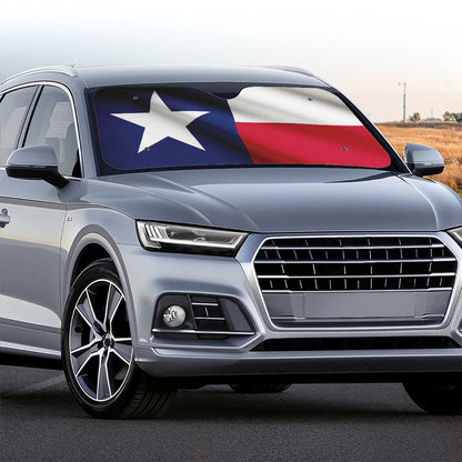 Flag Of Texas Print Car Windshield Sun Shade