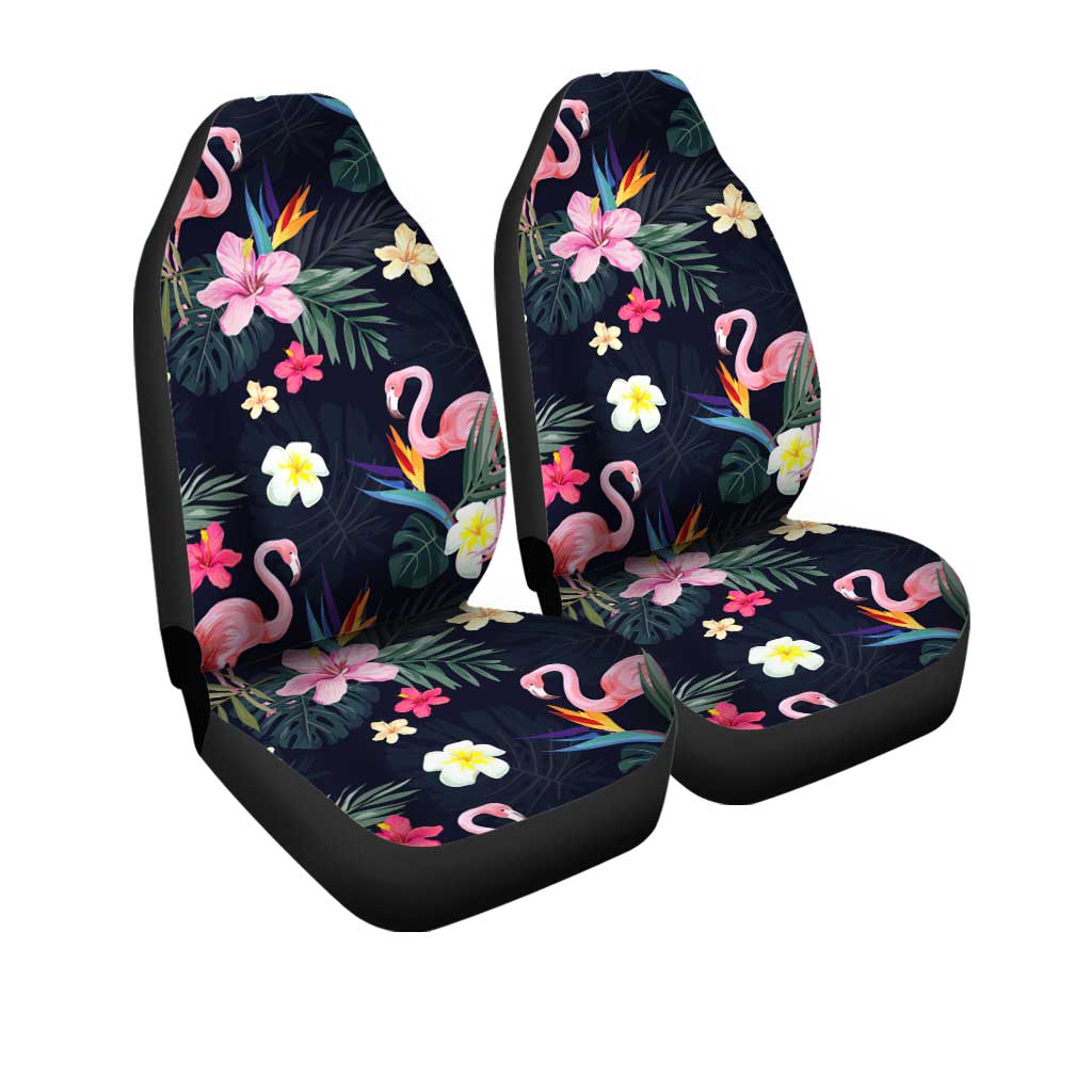 Flamingo Car Seat Covers Custom Beautiful Tropical Flamingo Car Accessories