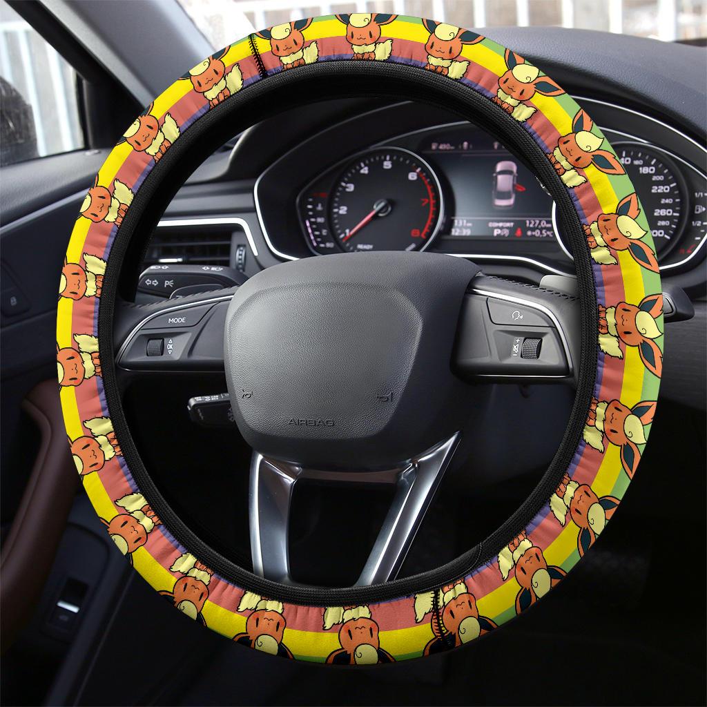 Flareon Anime Custom Car Steering Wheel Cover