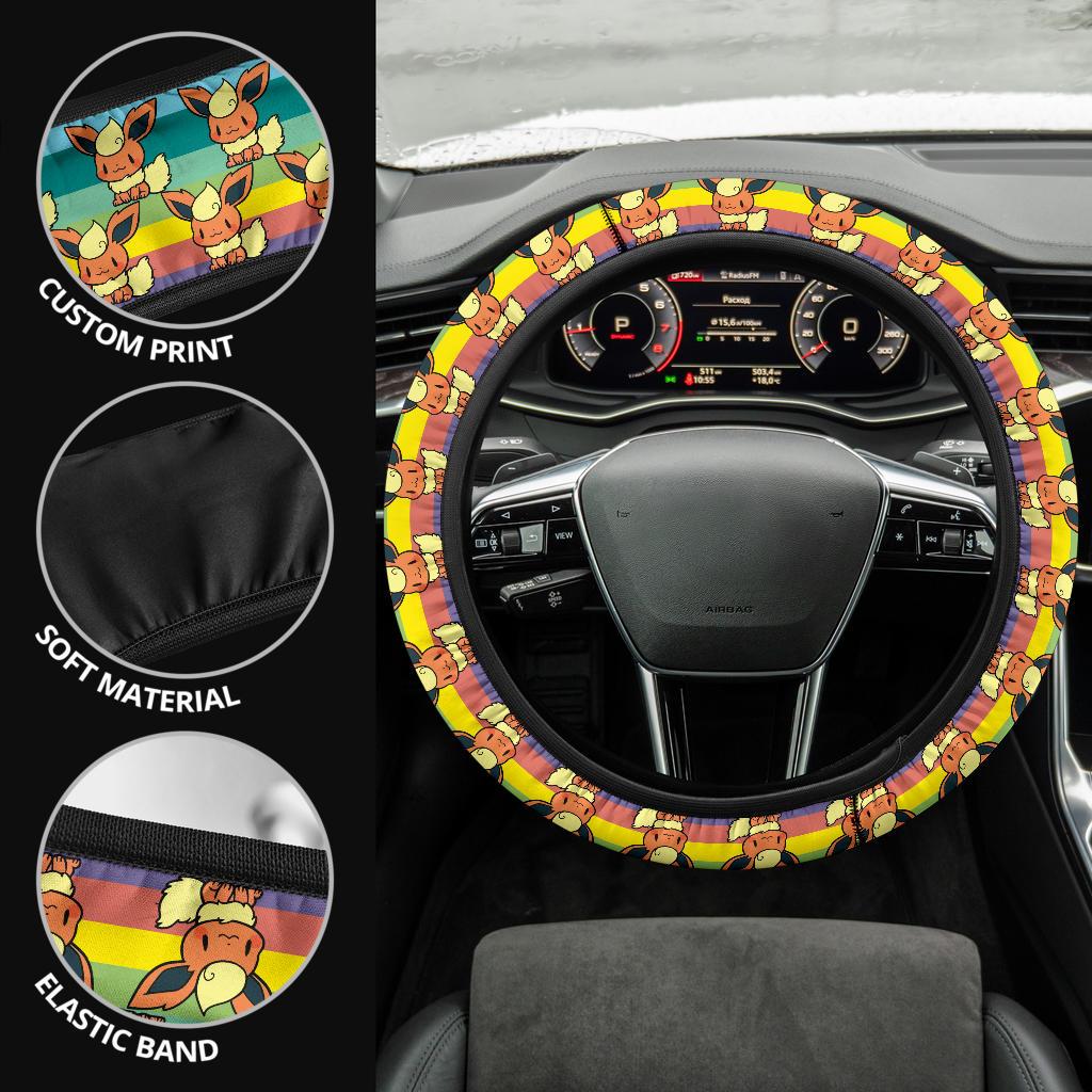 Flareon Anime Custom Car Steering Wheel Cover