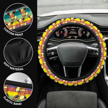 Flareon Anime Custom Car Steering Wheel Cover