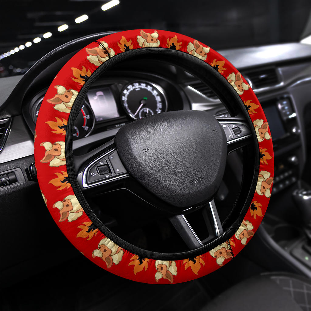 Flareon Eevee Evolution Car Steering Wheel Cover