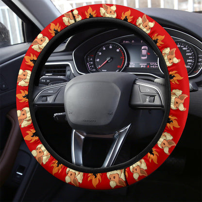 Flareon Eevee Evolution Car Steering Wheel Cover