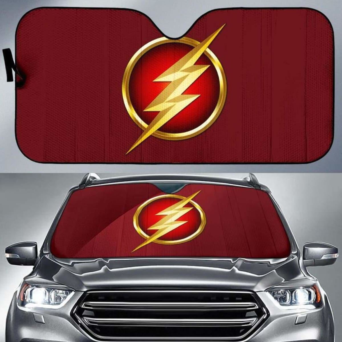 Flash Logo Auto Sun Shades 918b Universal Fit