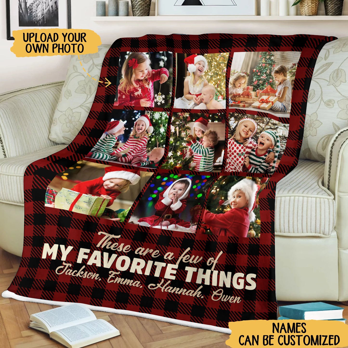 These Are A Few Of My Favorite Things - Personalized Photo Blanket