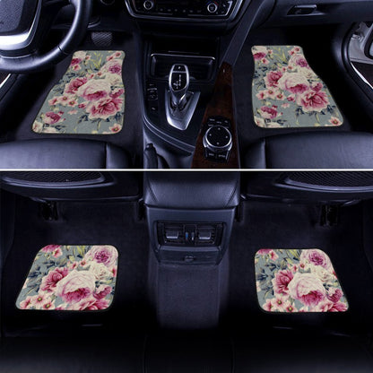 Floral Car Floor Mats Custom Flower Car Accessories