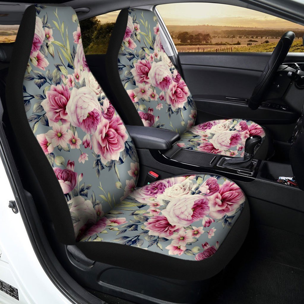 Floral Car Seat Covers Custom Flower Car Accessories